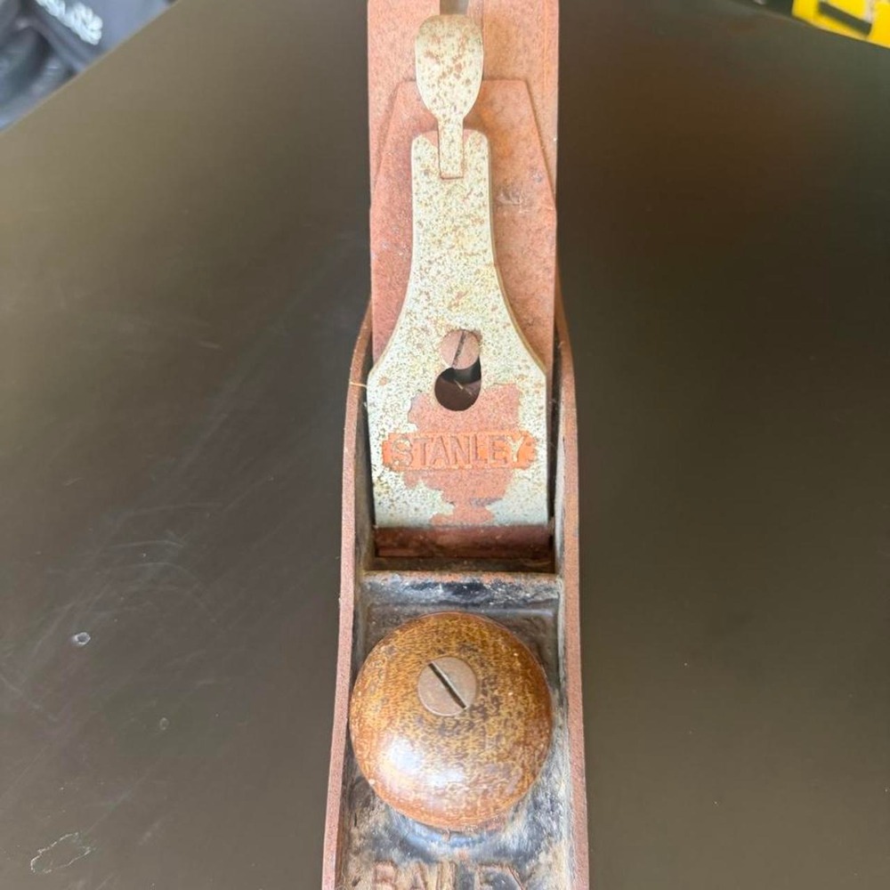 Vintage Stanley Bailey No 5 Hand Plane Woodworking Jack Plane Brown Black